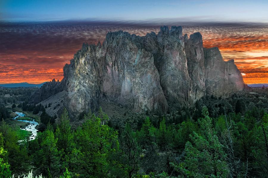 Summer Photograph - Smith Rock At Sunset  #2 by Aaron Harris