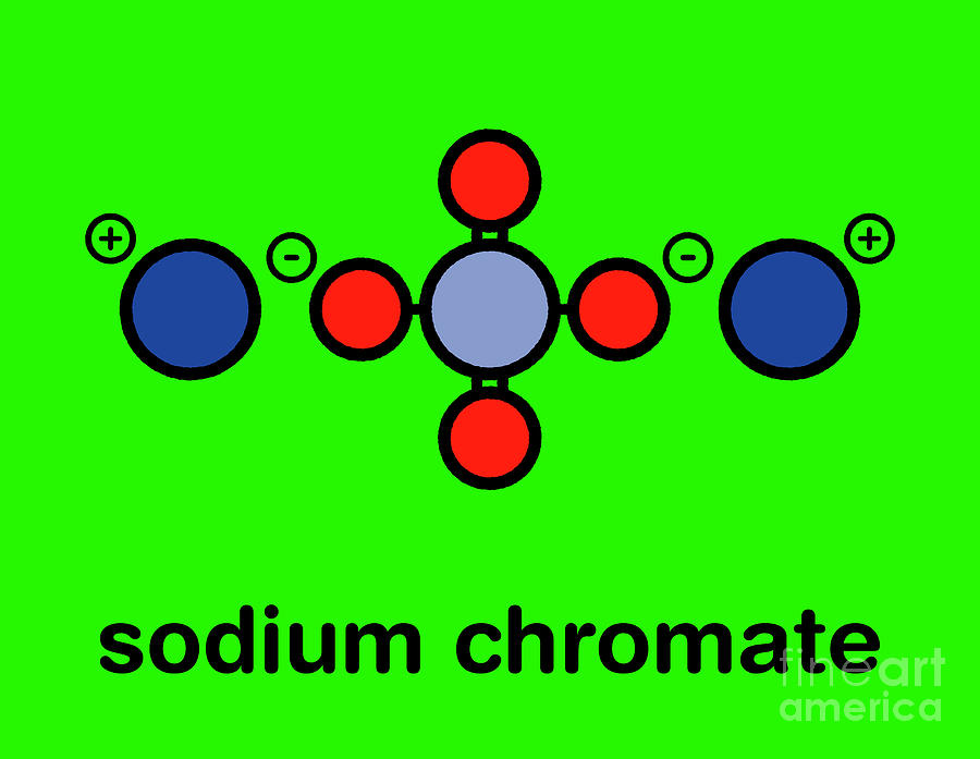 Sodium Chromate Chemical Structure Photograph by Molekuul/science Photo ...