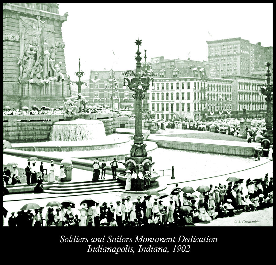 Soldiers and Sailors Monument Dedication, Indianapolis, Indian #2 Photograph by A Macarthur Gurmankin