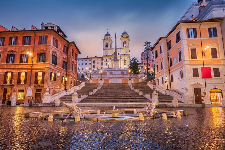 Architecture Photograph - Spanish Steps In Rome, Italy #2 by Sean Pavone