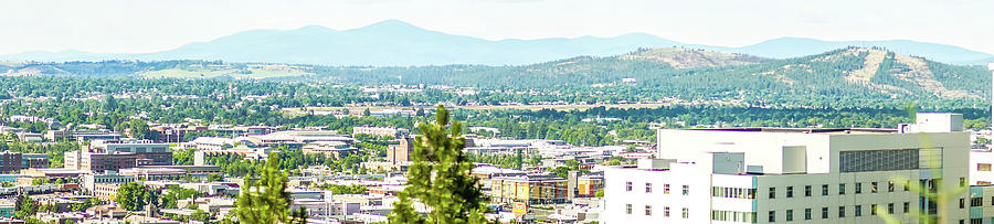 Spokane washington city skyline and spokane valley views #2 Photograph by Alex Grichenko