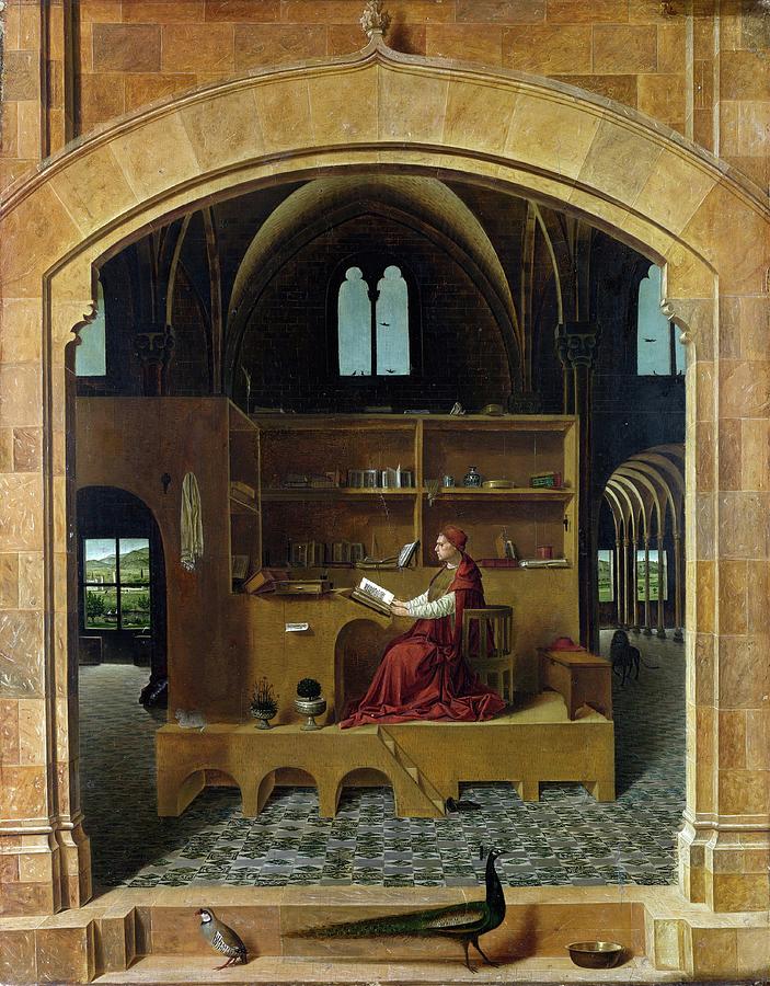 St. Jerome In His Study Painting by Antonello Da Messina - Fine Art America