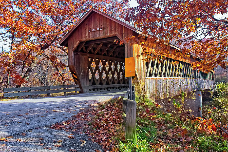 State Road Covered Bridge Photograph by Marcia Colelli