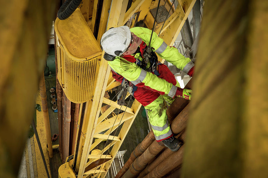 Stavanger Norway Oil Rig Worker Photograph by Cavan Images - Fine Art ...