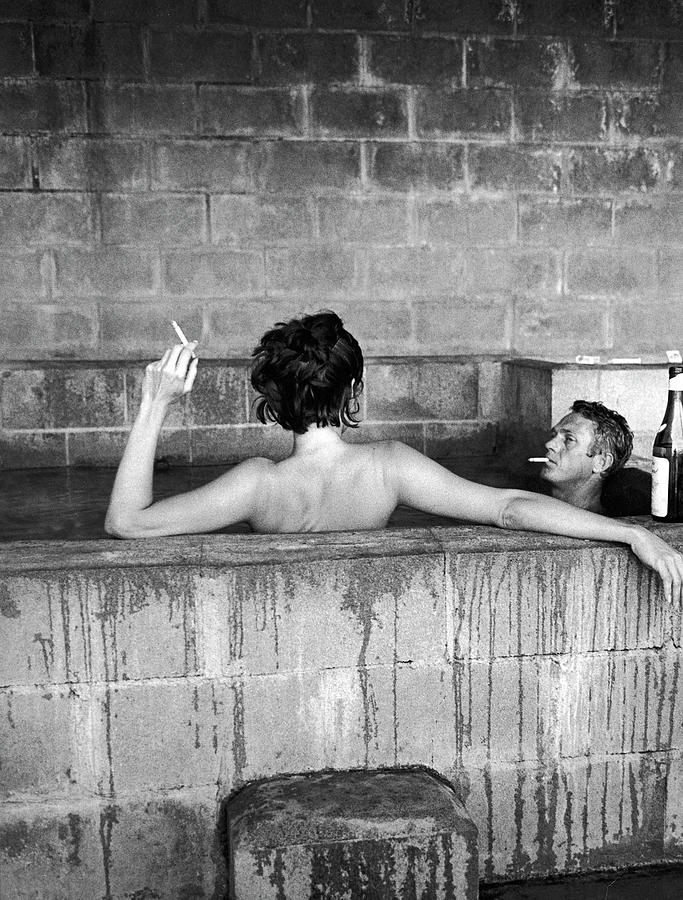 Steve Mcqueen & Wife Photograph by John Dominis Steve Mcqueen & Wife Photograph by John Dominis