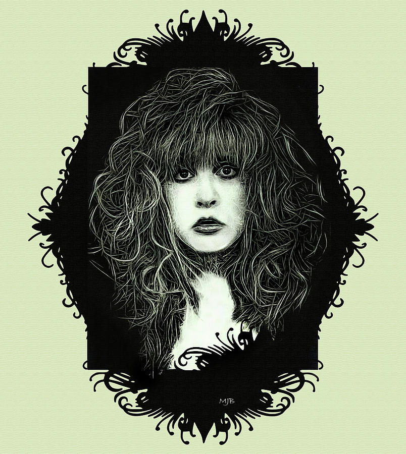 Stevie Nicks Digital Art - Stevie Nicks #2 by Mal Bray