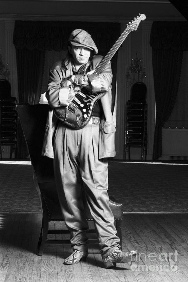 Music Photograph - Stevie Ray Vaughan In Boston #2 by The Estate Of David Gahr
