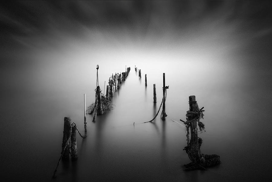 Black And White Photograph - Sticks #2 by Joaquin Guerola