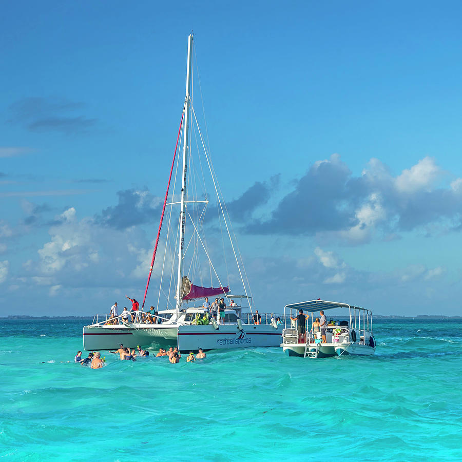Stingray Tour, Cayman Islands #2 Digital Art by Angela Pagano