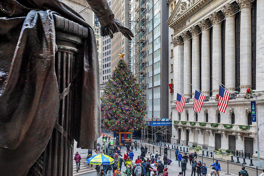 George Washington Digital Art - Stock Exchange, Wall Street Nyc #2 by Lumiere