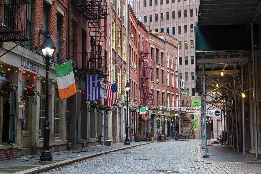 Stone Street New York Photograph by Erin Cadigan - Pixels