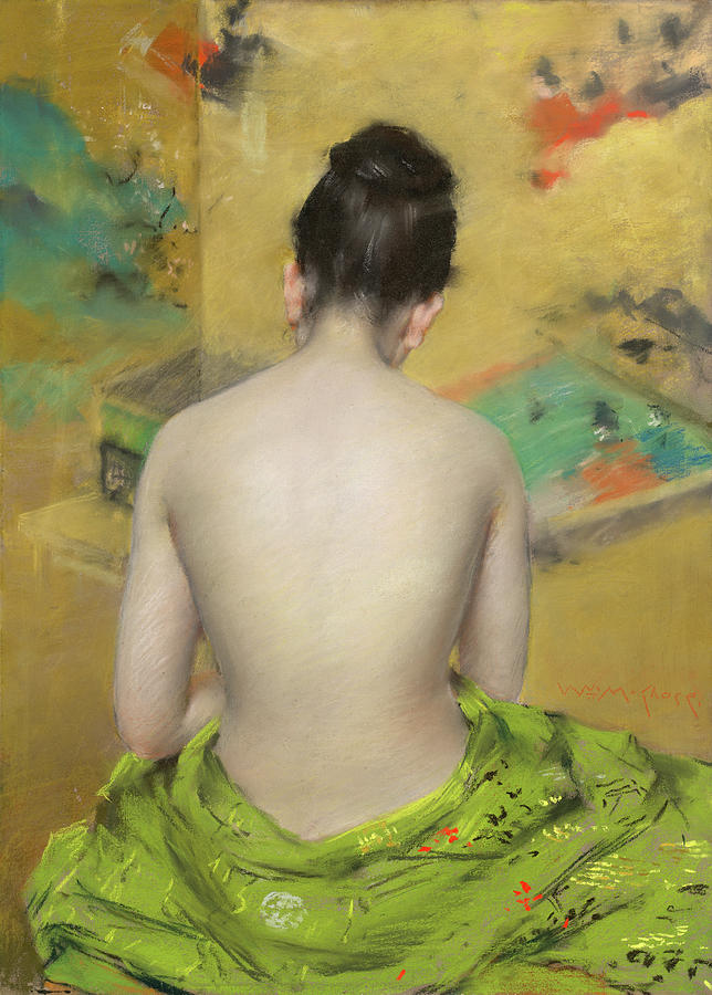 William Merritt Chase Painting - Study of Flesh Color and Gold #2 by William Merritt Chase