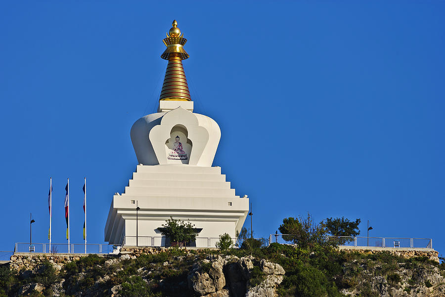 Stupa, Benalmadena, Andalucia, Spain #2 Photograph by Pete Ridge
