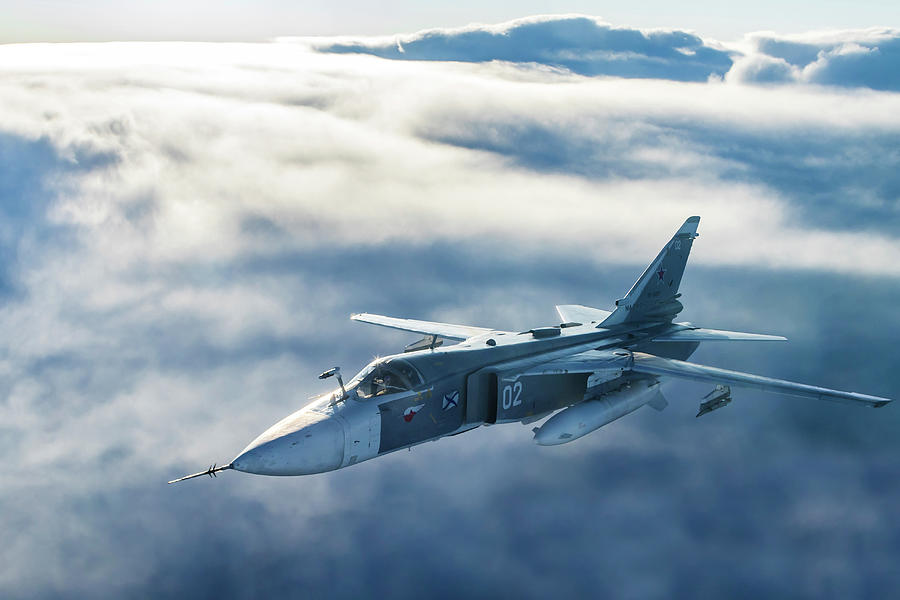 Su-24m Frontline Bomber Plane Photograph by Artyom Anikeev - Fine Art ...