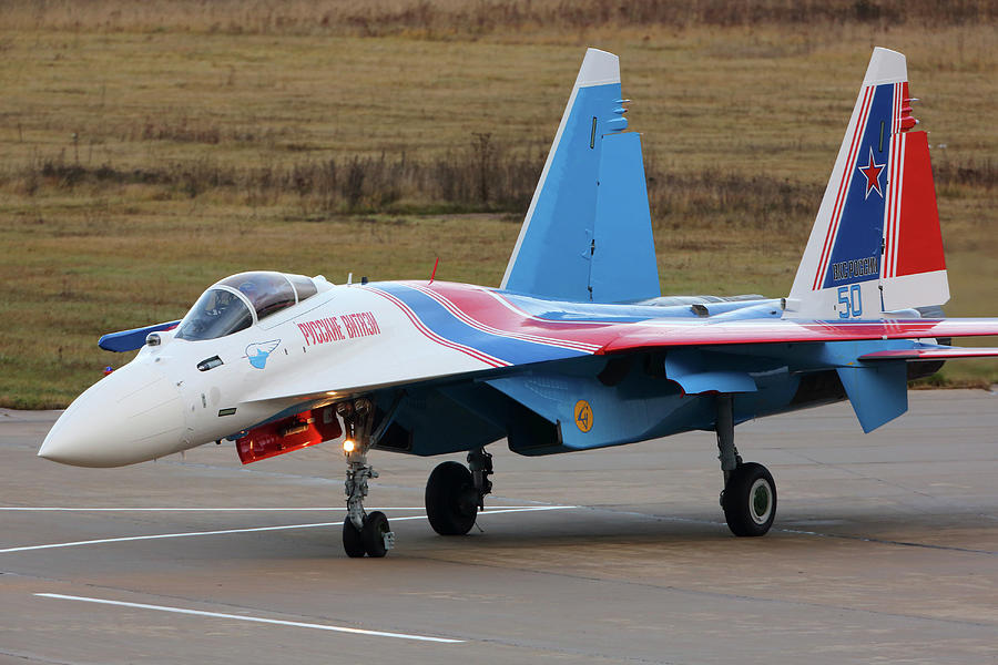 Su-35s Jet Fighter Of The Russian #2 Photograph by Artyom Anikeev