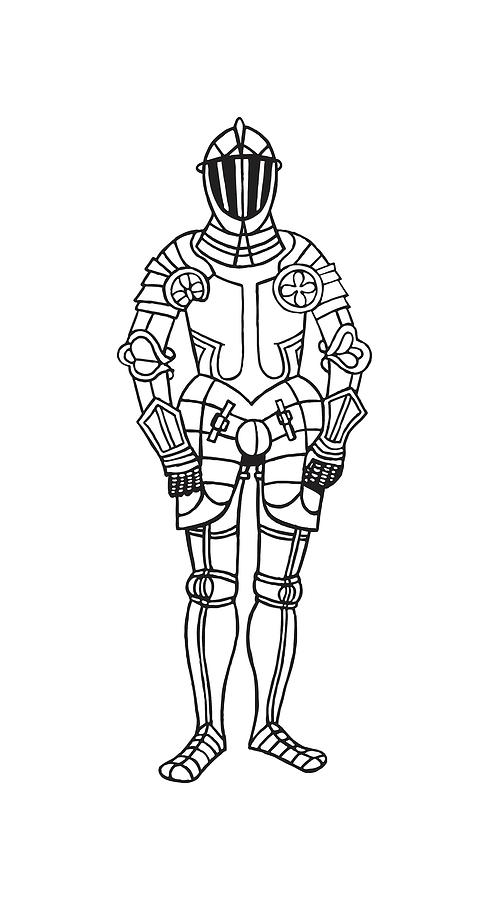 Suit of Armor Drawing by CSA Images - Fine Art America