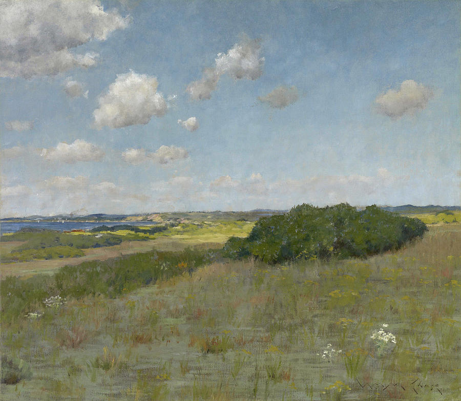 William Merritt Chase Painting - Sunlight and Shadow, Shinnecock Hills #2 by William Merritt Chase