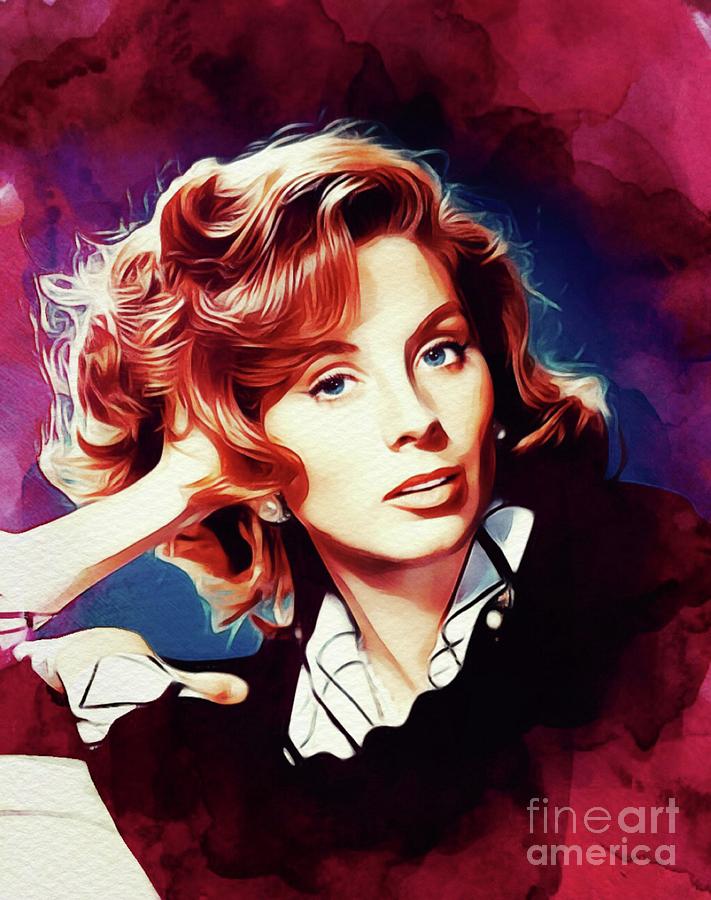 Suzy Painting - Suzy Parker, Vintage Actress by Esoterica Art Agency.