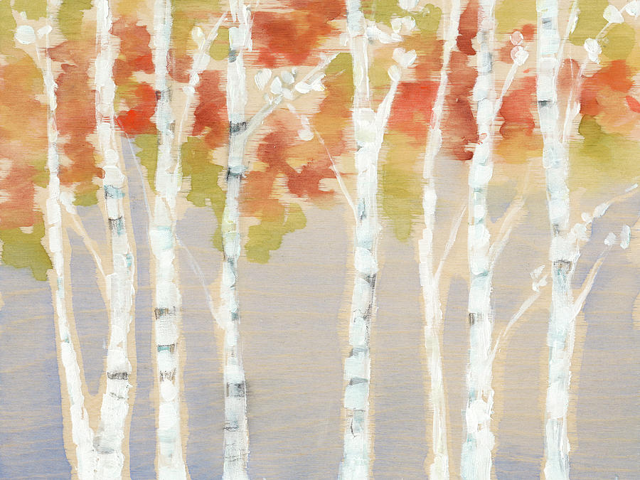 Landscape Painting - Swaying Birches I #2 by Jennifer Goldberger