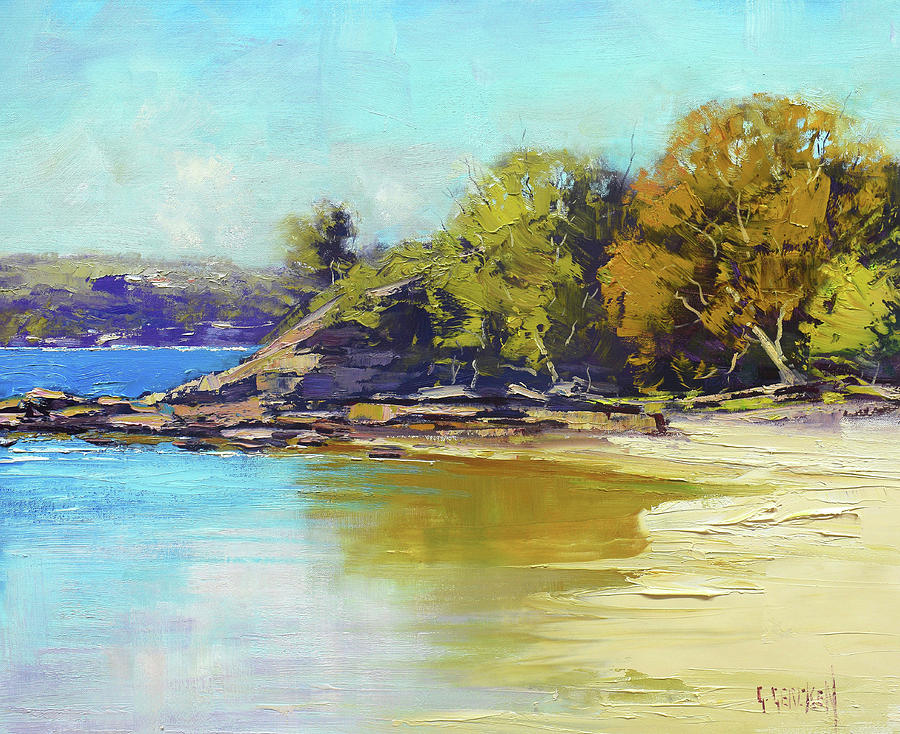 Sydney Harbour Beach Painting