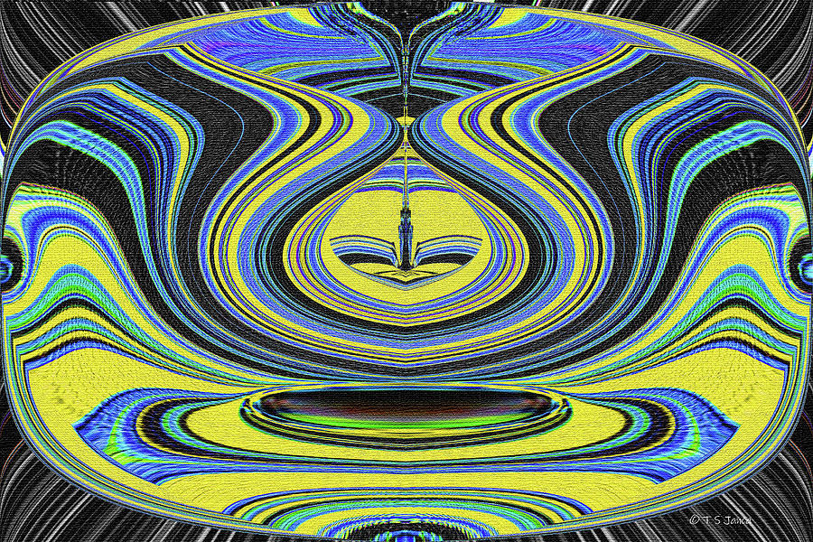 Tempe Town Lake Abstract #2 Digital Art by Tom Janca