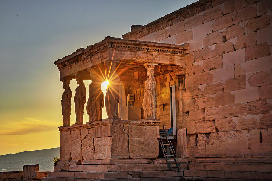 Temple, Acropolis, Athens, Greece #2 Digital Art by Claudia Uripos