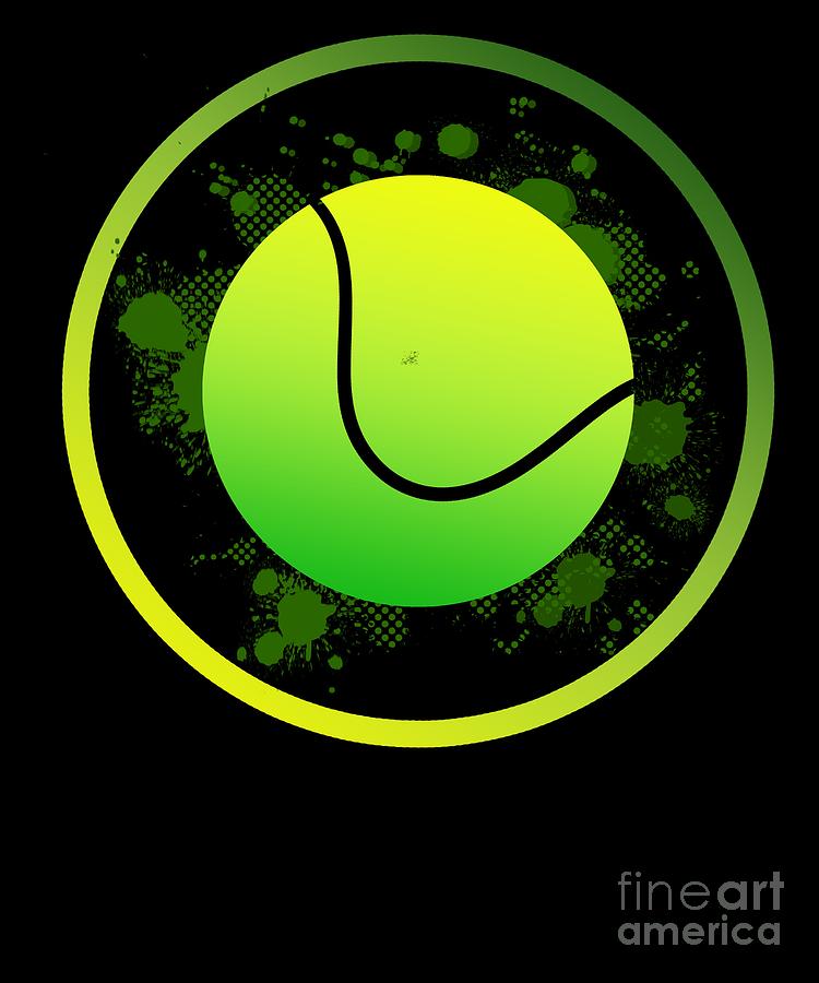 Christmas Digital Art - Tennis Player Tennis Racket I Love Tennis Ball #2 by TeeQueen2603