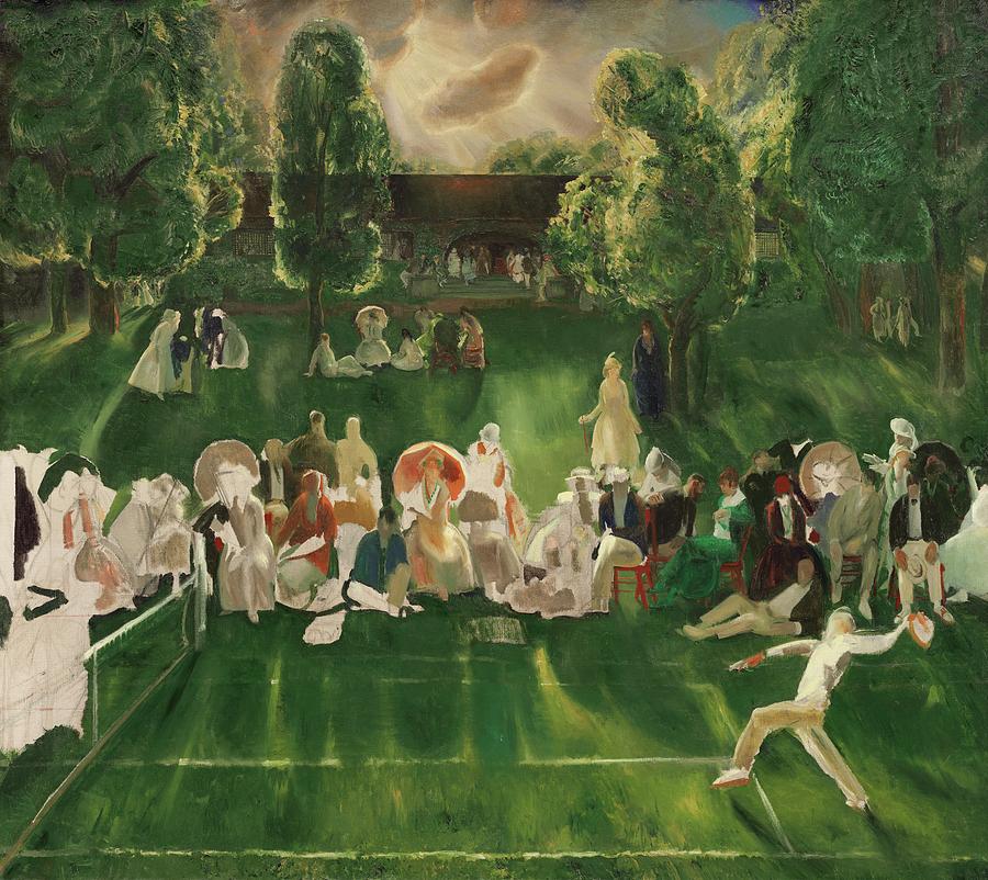George Wesley Bellows Painting - Tennis Tournament #2 by George Bellows