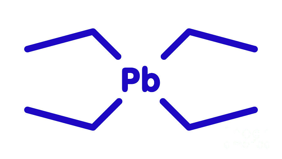 Tetra Photograph - Tetraethyllead Gasoline Octane Booster Molecule #2 by Molekuul/science Photo Library