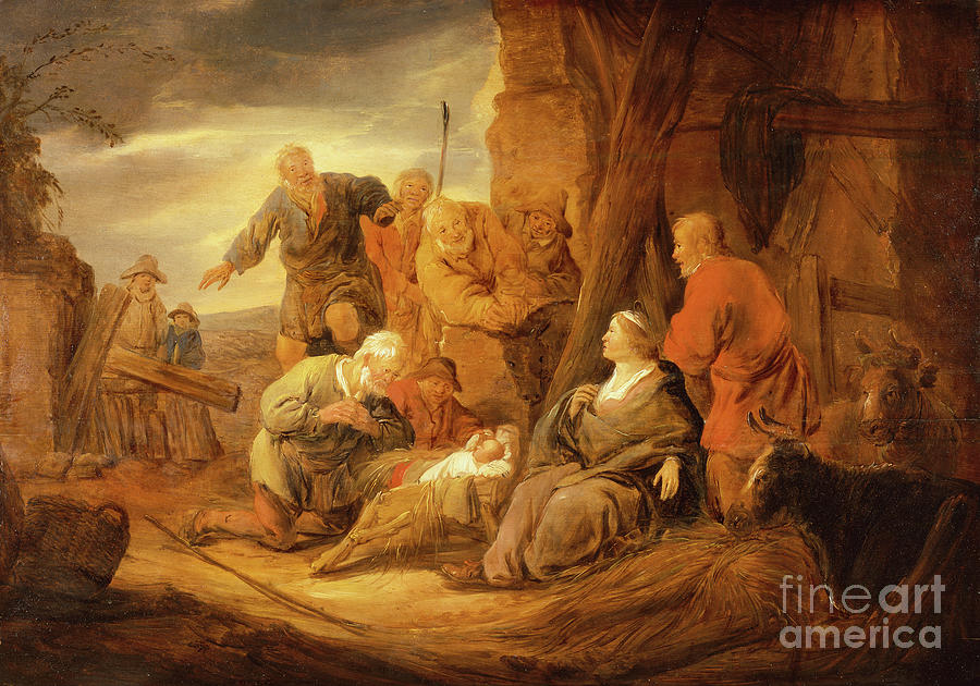 The Adoration Of The Shepherds Painting by Benjamin Gerritsz Cuyp
