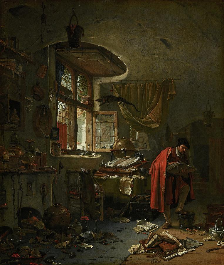 The Alchemist Painting by Thomas Wijck The Alchemist Painting by Thomas Wijck