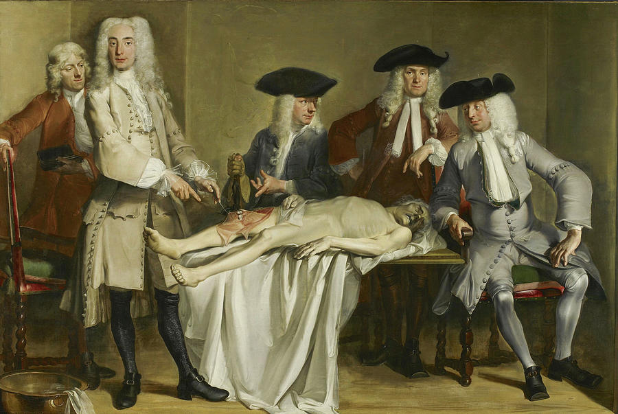 Rembrandt Painting - The Anatomy Lesson of Dr. Nicolaes Tulp #2 by Rembrandt