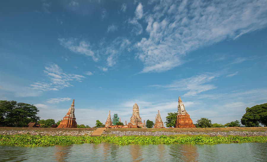 Landmark Photograph - The Ancient Temple Wat Chaiwatthanaram In Ayutthaya #2 by Cavan Images