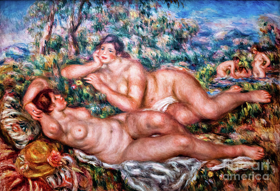 The Bathers by Renoir Painting by Auguste Renoir
