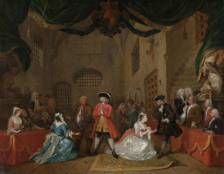 The Beggars Opera Painting by William Hogarth