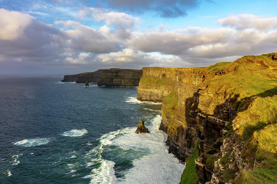 The Cliffs Of Moher In County Clare Photograph by Chuck Haney - Fine ...