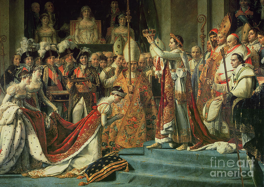 The Consecration Of The Emperor Napoleon Painting by Jacques Louis David