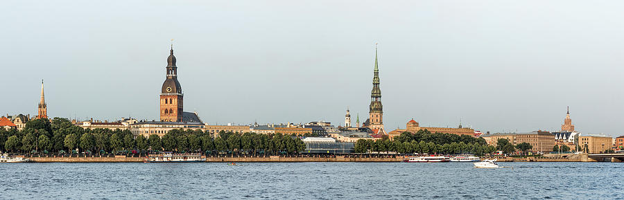 The Daugava River And The Old Town #2 Photograph by Maremagnum