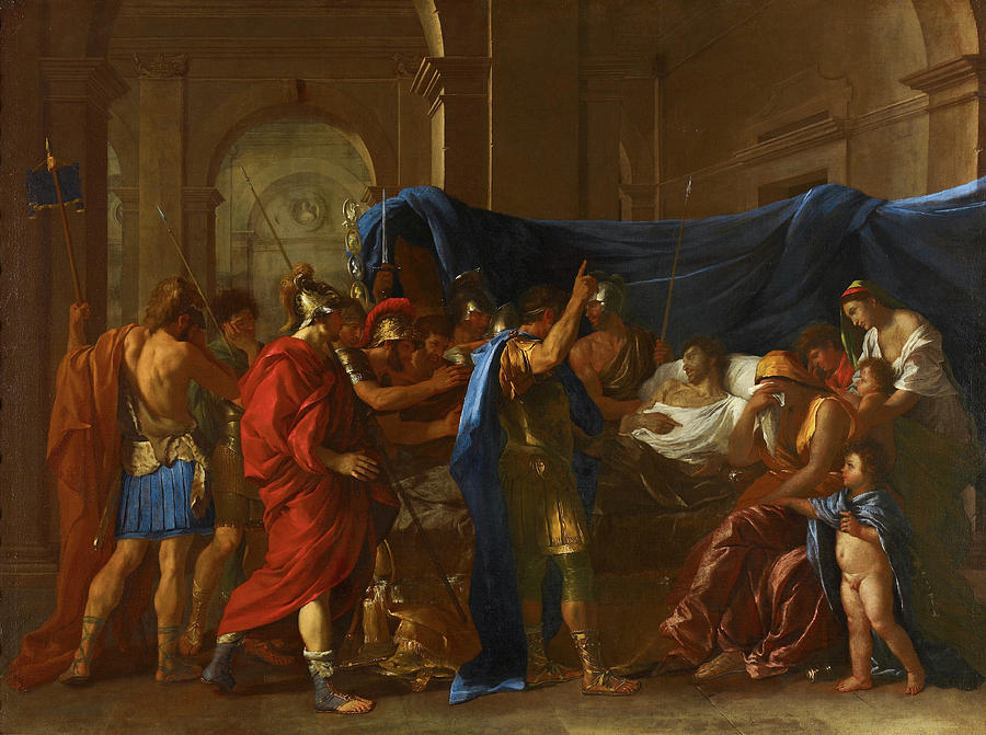 Nicolas Poussin Painting - The Death of Germanicus #2 by Nicolas Poussin