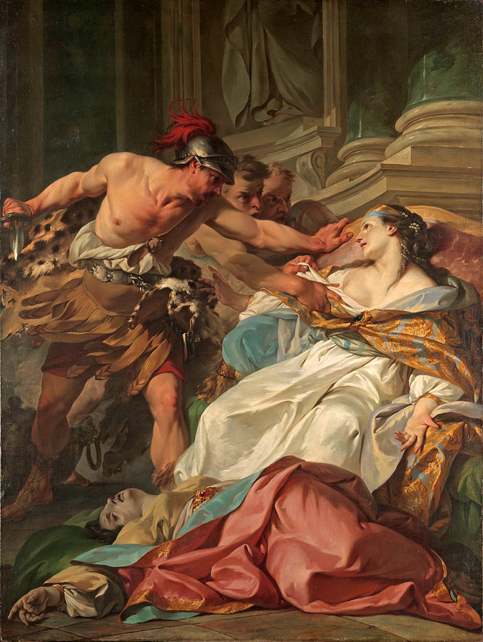 The Death of Harmonia #2 Painting by Jean-Baptiste Marie Pierre