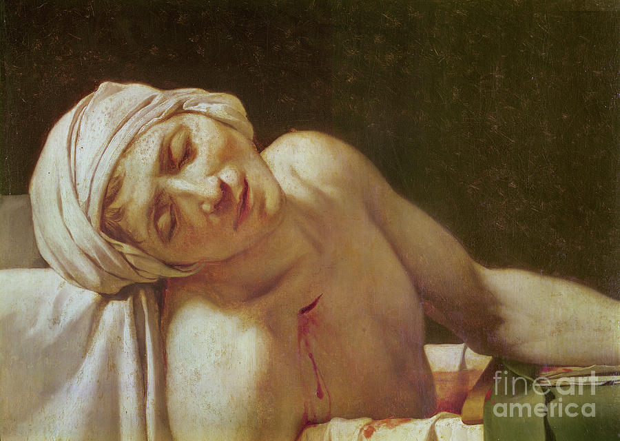 Jacques Louis David Painting - The Death Of Marat by Jacques Louis David