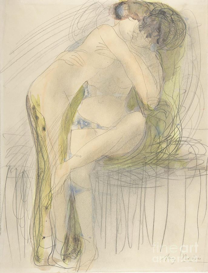 Auguste Rodin Drawing - The Embrace #2 by Heritage Images