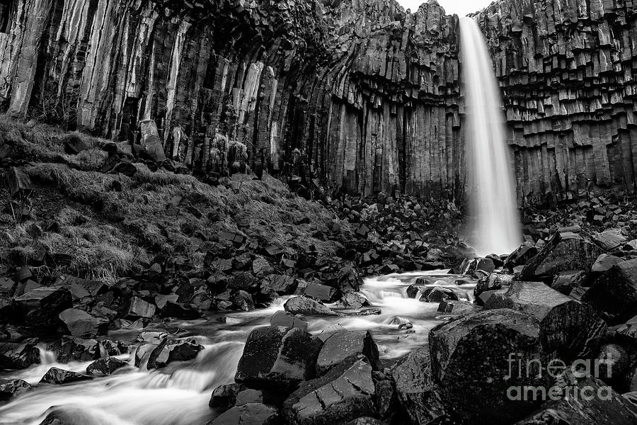 The Famous And Unique Svartifoss In Iceland. Photograph