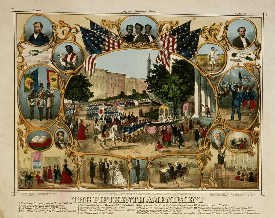 The Fifteenth amendment #2 Painting by Unknown