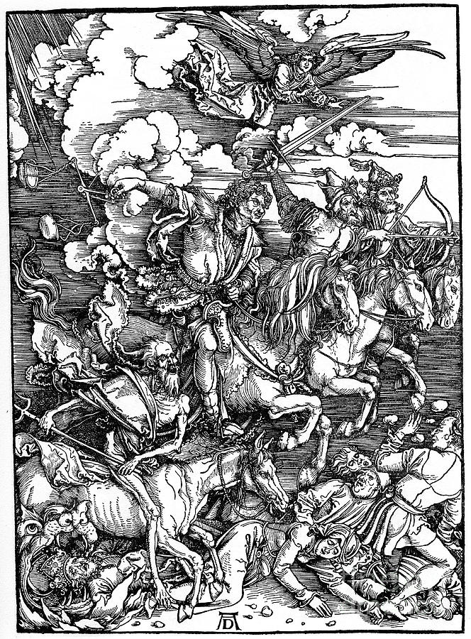 The Four Horsemen Of The Apocalypse #2 Drawing by Print Collector