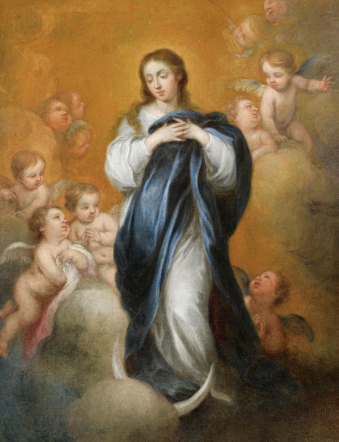 The Immaculate Conception of the Virgin Painting by Bartolome Esteban ...