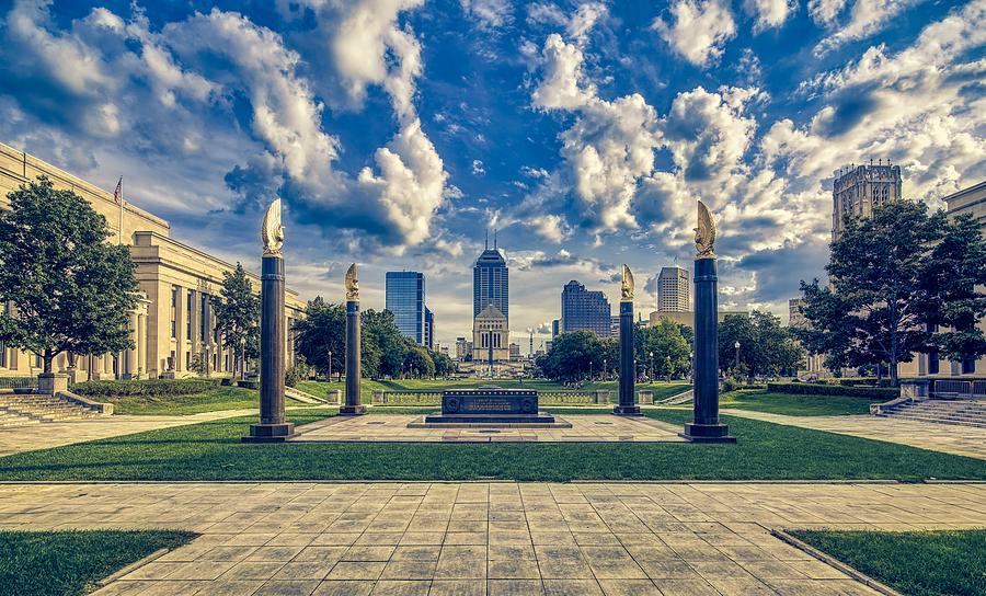 The Indiana World War I Memorial Plaza - Indianapolis Photograph by ...