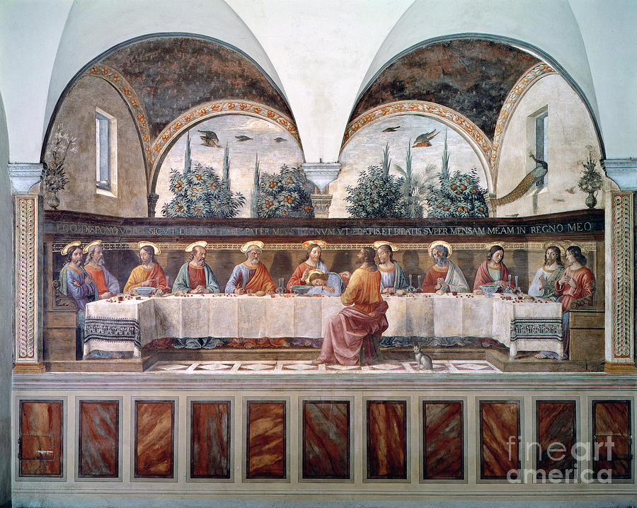The Last Supper Painting by Domenico Ghirlandaio
