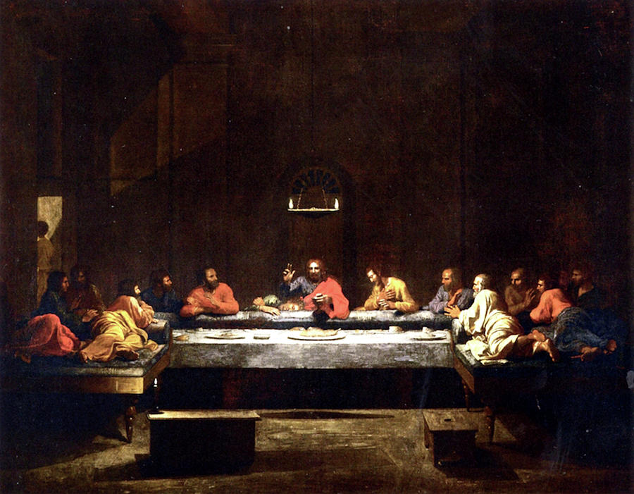 The Last Supper  #2 Painting by Nicolas Poussin