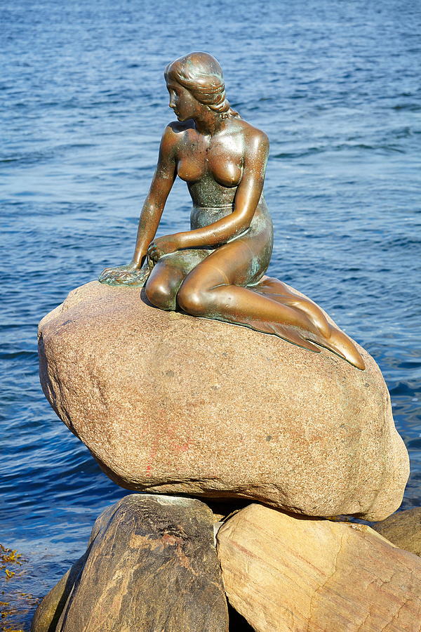 City Photograph - The Little Mermaid Statue, Copenhagen #2 by Jan Wlodarczyk
